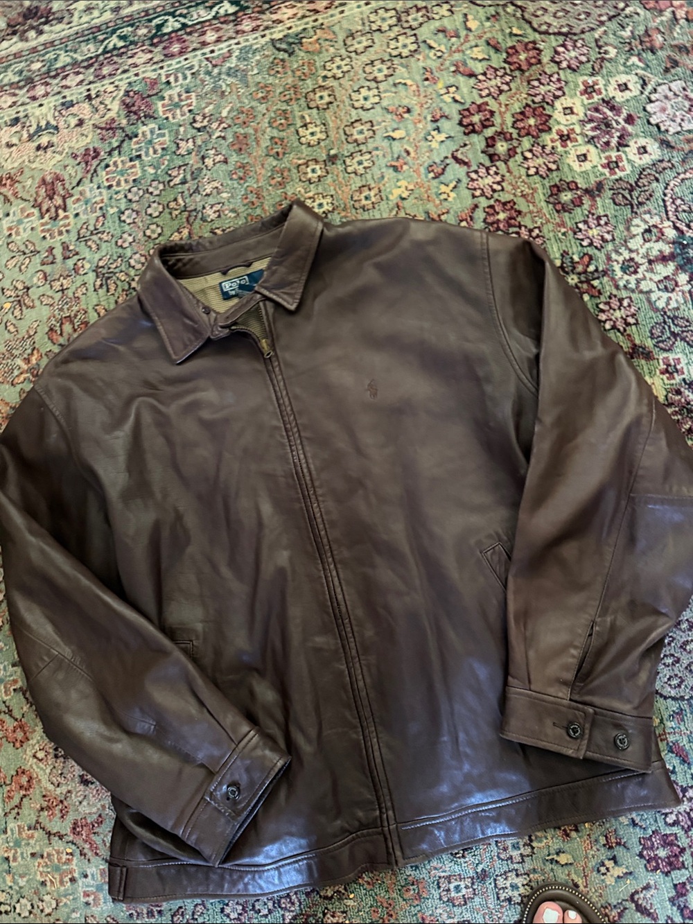 RL POLO leather jacket✨